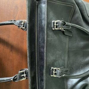 Vintage Large Coach black tote bag. Great for briefcase or diaper bag.